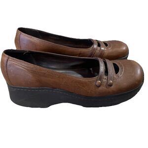 Vintage Steve Madden Brown wedge Soles Mary Jane shoes Women’s Size 11 Gily